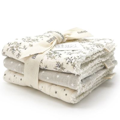 Lot de 3 lingettes Miley (28 x 28 cm) Babyshower