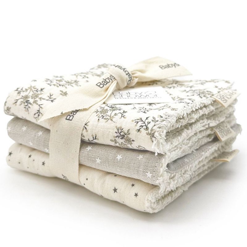 Lot de 3 lingettes Miley (28 x 28 cm) Babyshower Produit 1