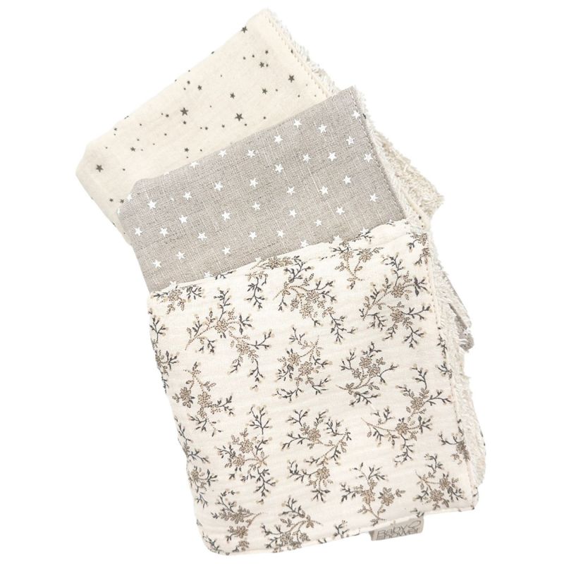 Lot de 3 lingettes Miley (28 x 28 cm) Babyshower Produit 2