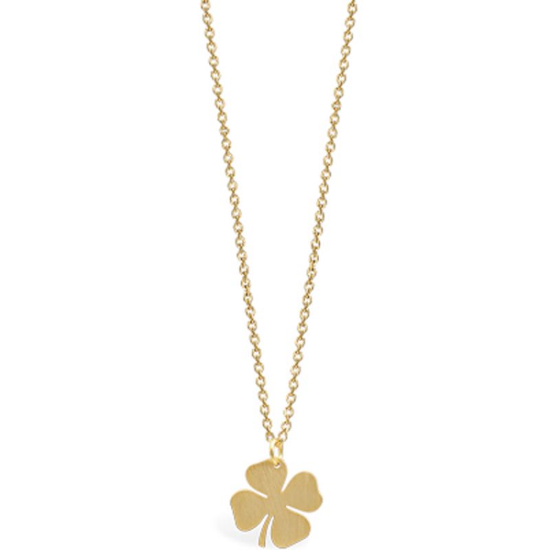 Collier Life trèfle de vie (vermeil doré) Coquine