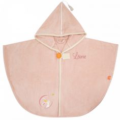 Cape de bain lapin poudré personnalisable (0-5 ans) - L'oiseau bateau