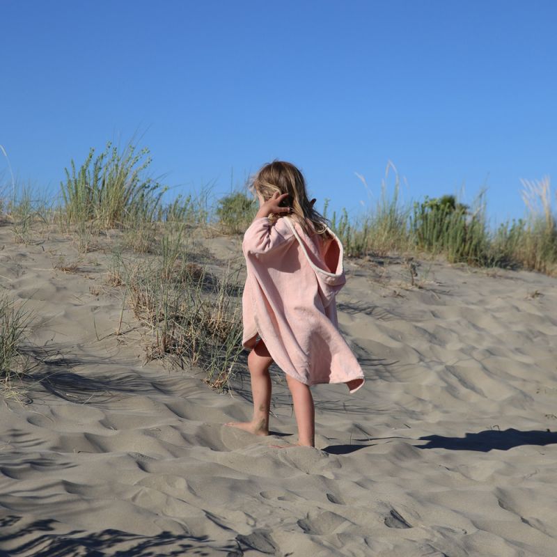 Poncho de bain lapin poudré personnalisable (0-5 ans) L'oiseau bateau Ambiance 4