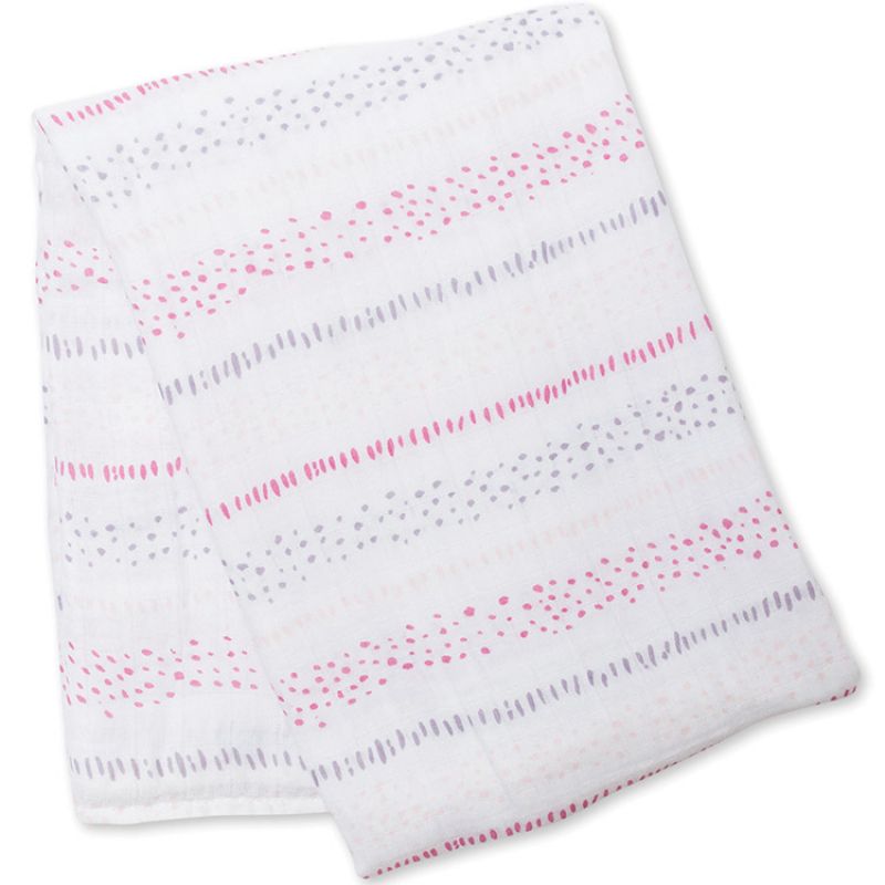 Maxi lange Mousseline de coton Points charmants (120 x 120 cm) Lulujo