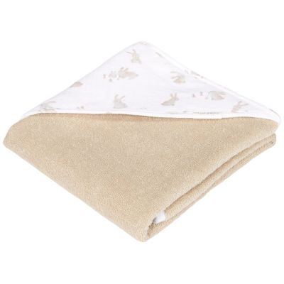 Cape de bain en gaze de coton Baby Bunny (75 x 75 cm)