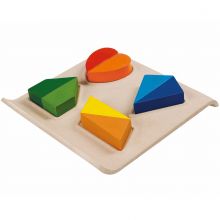 Puzzle à encastrement formes géométriques (8 pièces)  par Plan Toys
