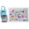 Set de table à colorier lavable et réutilisable Dino avec 10 feutres Eatsleepdoodle Produit 1