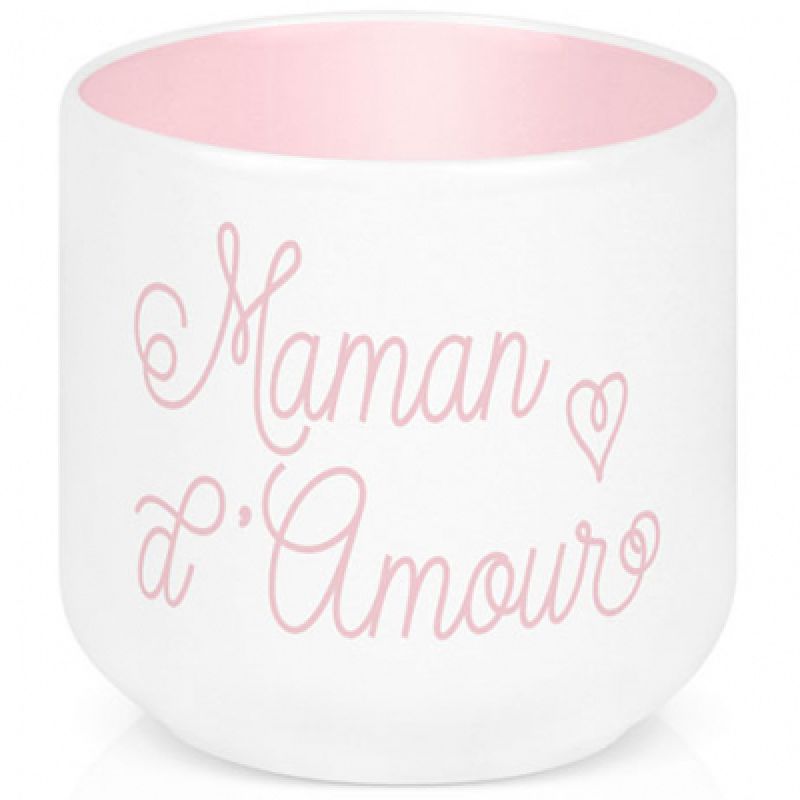 Coquetier en porcelaine Maman d'amour Créa Bisontine