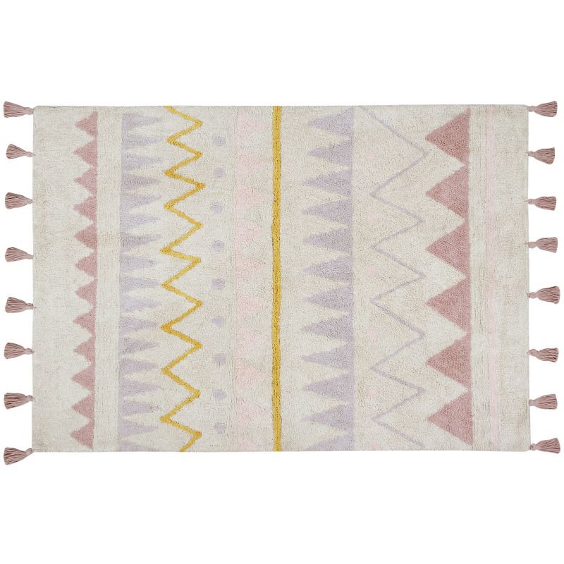 Tapis lavable azteca naturel vintage nude (140 x 200 cm) Lorena Canals