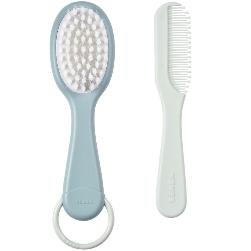 Peigne et brosse bébé Green Blue Béaba Produit 1 grande taille