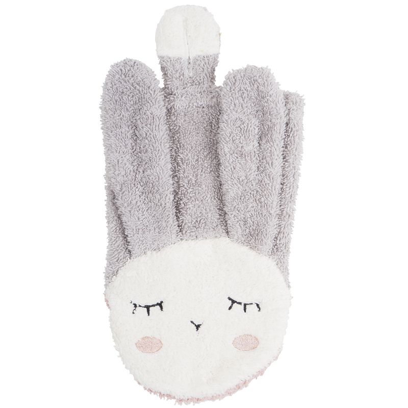 Gant de toilette Lapin gris Kikadu