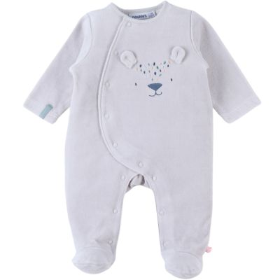 Pyjama en velours gris ours (6 mois)  par Noukie's