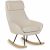 Variation Beige, marron, noir du produit Rocking chair Adulte Nordi Sheep Beige de la marque Quax