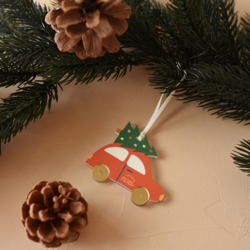 Suspension Voiture Noël Gourmand (personnalisable) Baubels Ambiance 3