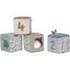 Lot de 4 cubes doux Forest Friends  par Little Dutch