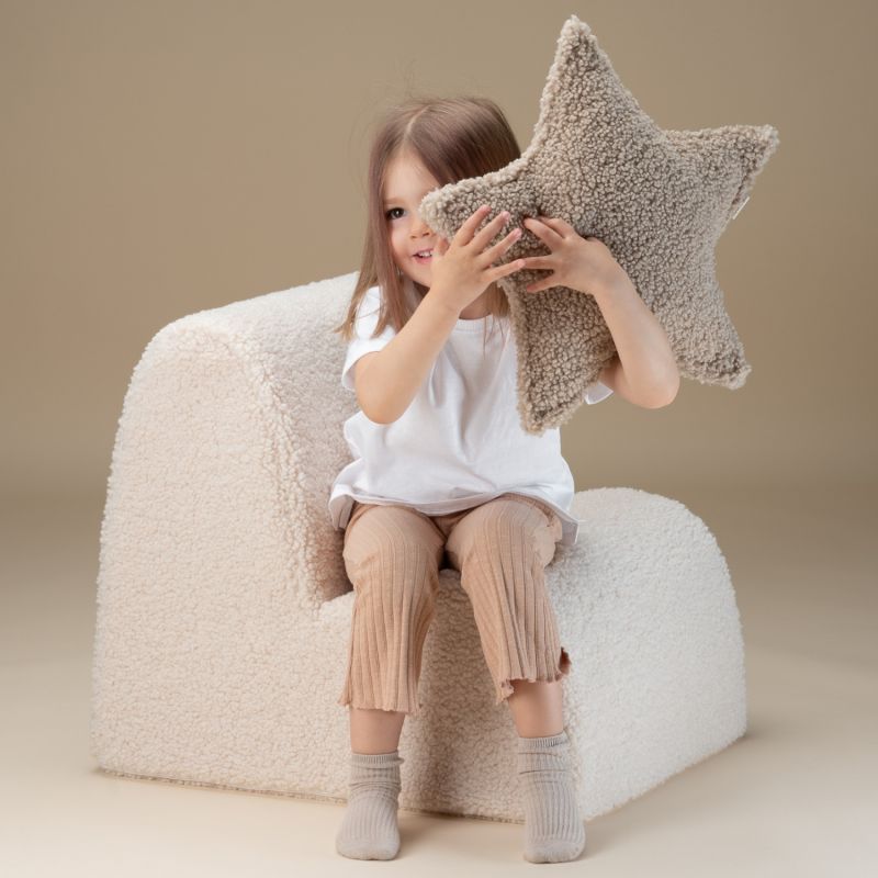 Coussin étoile Biscuit molletonné Wigiwama Ambiance 4