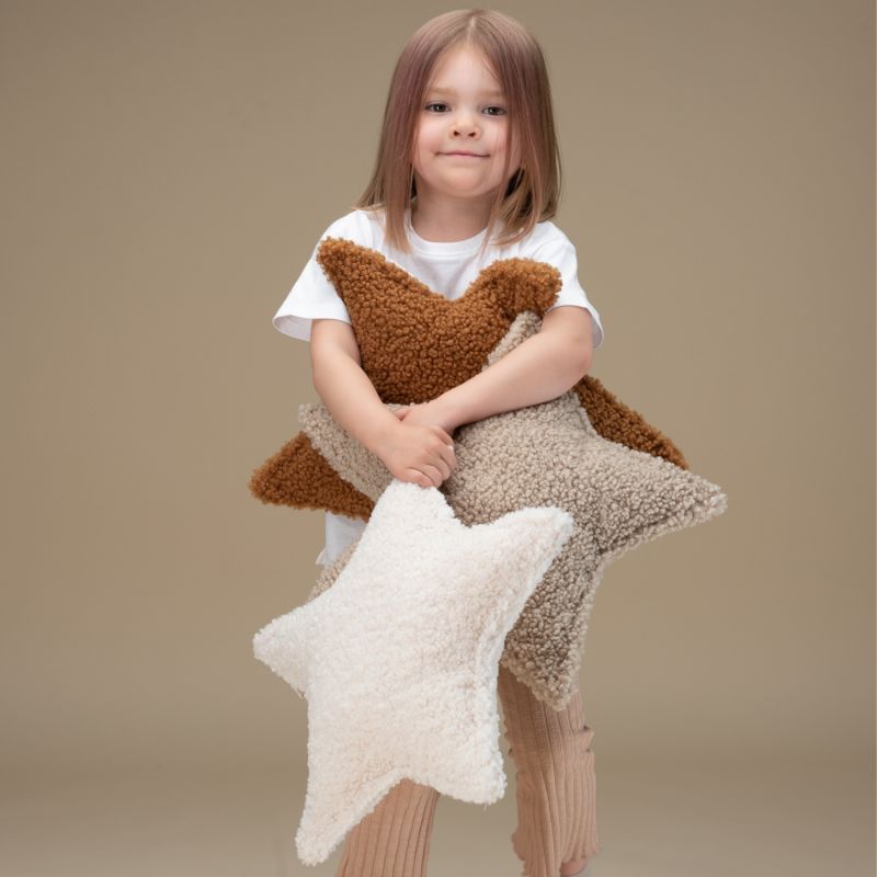 Coussin étoile Biscuit molletonné Wigiwama Ambiance 5