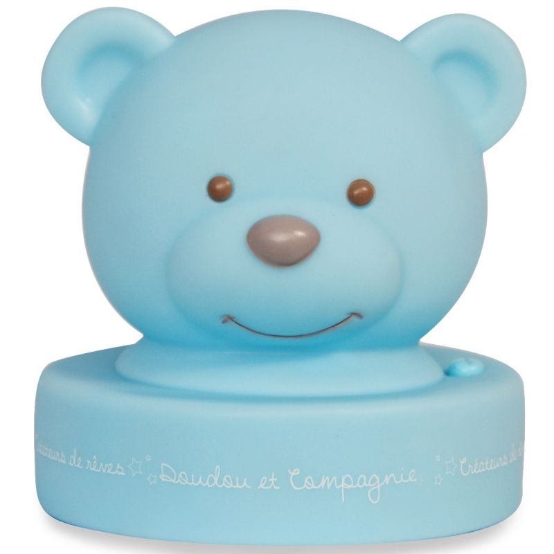 Veilleuse ourson bleu (12 cm) Doudou et Compagnie