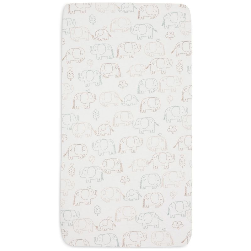 Drap housse en jersey Elephant Tales (70 x 140 cm) Jollein Produit 4