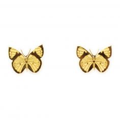 Boucles d'oreilles Papillon (Plaqué or 18 carats) - Mava