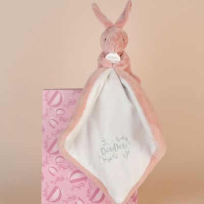 Lapin Doudou rose (10 cm)