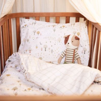 Housse de couette + taie d'oreiller Tiny Park (100 x 140 cm)