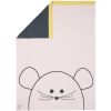 Couverture bébé en coton bio Little Chums souris (75 x 100 cm) - Lässig 