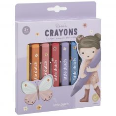 Crayons de cire Rosa - Little Dutch
