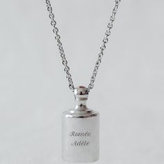 Sautoir personnalisable argenté rhodié - Mon Petit Poids