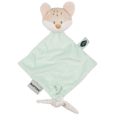 Mini doudou attache sucette Flo le Renard (19 cm)  par Nattou