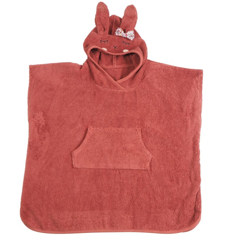 Poncho de bain Lapin rouille Kikadu