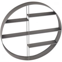 Etagère ronde en métal gris (diamètre 68 cm)  par Kids Depot