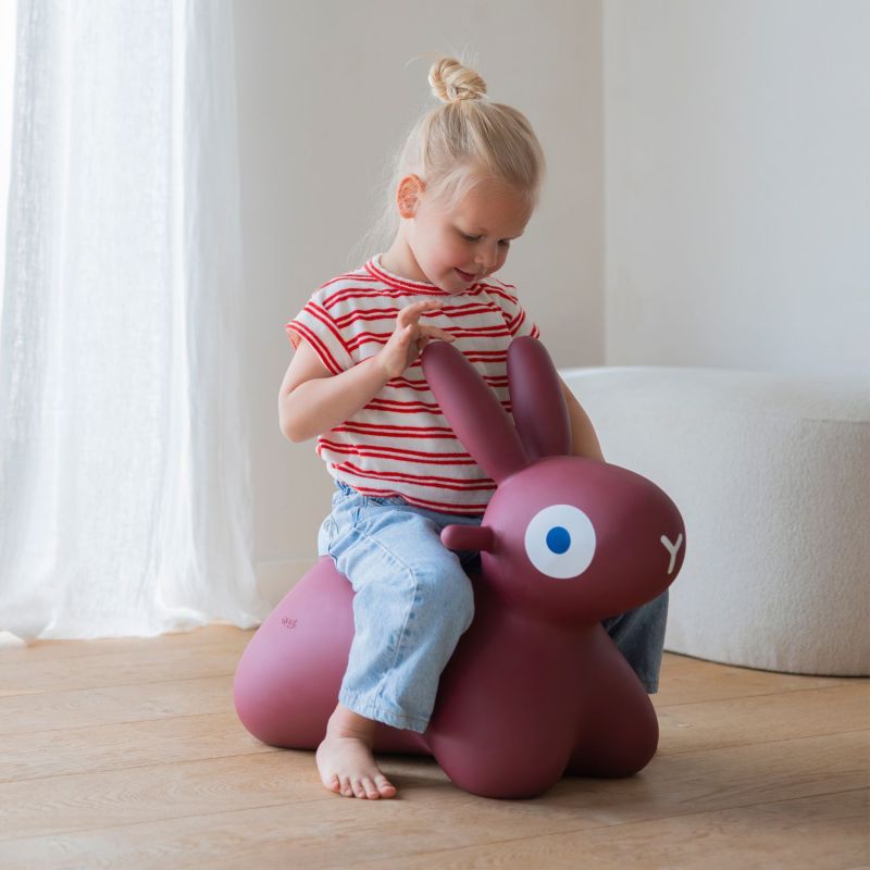Ballon sauteur Hoppi Lapin Bordeaux Quut Ambiance 7