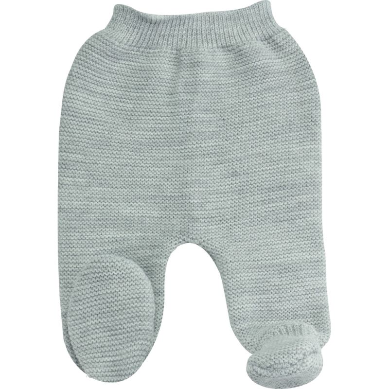 Pantalon en tricot Gris chiné (0-1 mois) Trois Kilos Sept Produit 1 grande taille