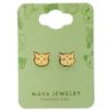 Boucles d'oreilles Chat (Plaqué or 18 carats) Mava Packaging 2