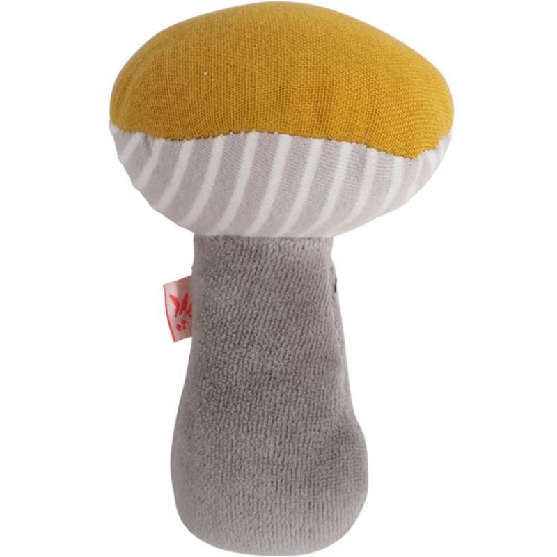 Hochet pouët champignon rayures Les Amis de la forêt Kikadu