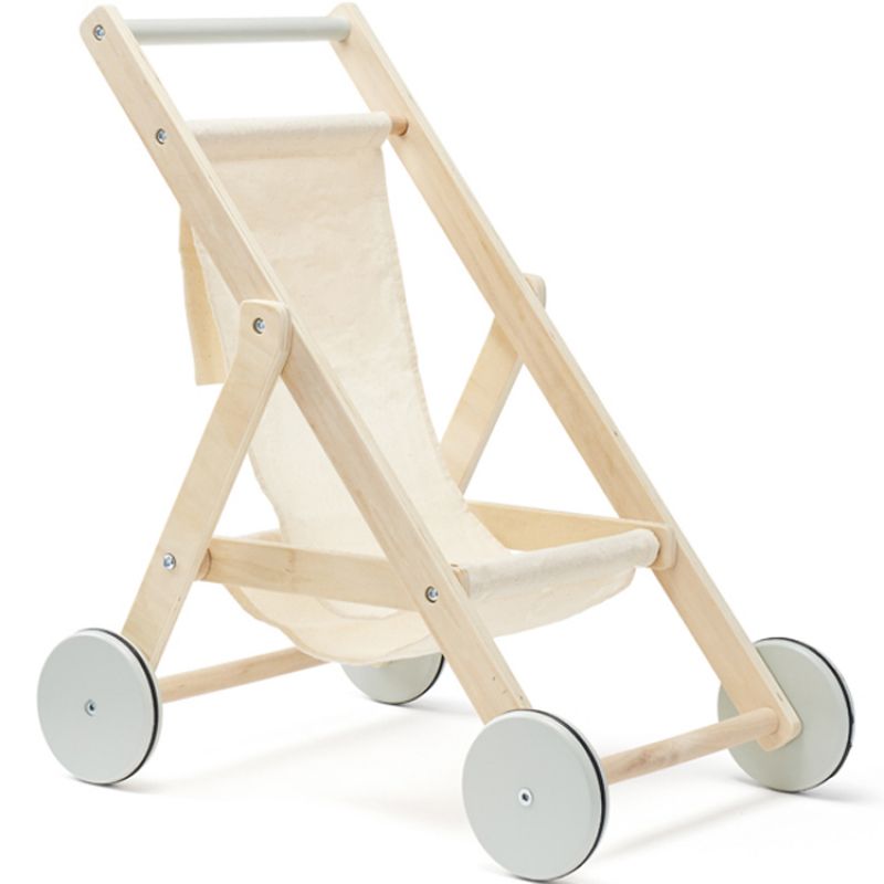 Poussette en bois pour poupée nature - Reconditionné Kid's Concept Produit 1