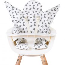 Coussin de chaise haute Ange Jersey léopard  par Childhome