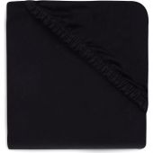 Drap housse en jersey Noir pour matelas de parc (95 cm)