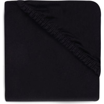 Drap housse en jersey Noir pour matelas de parc (95 cm)  par Jollein