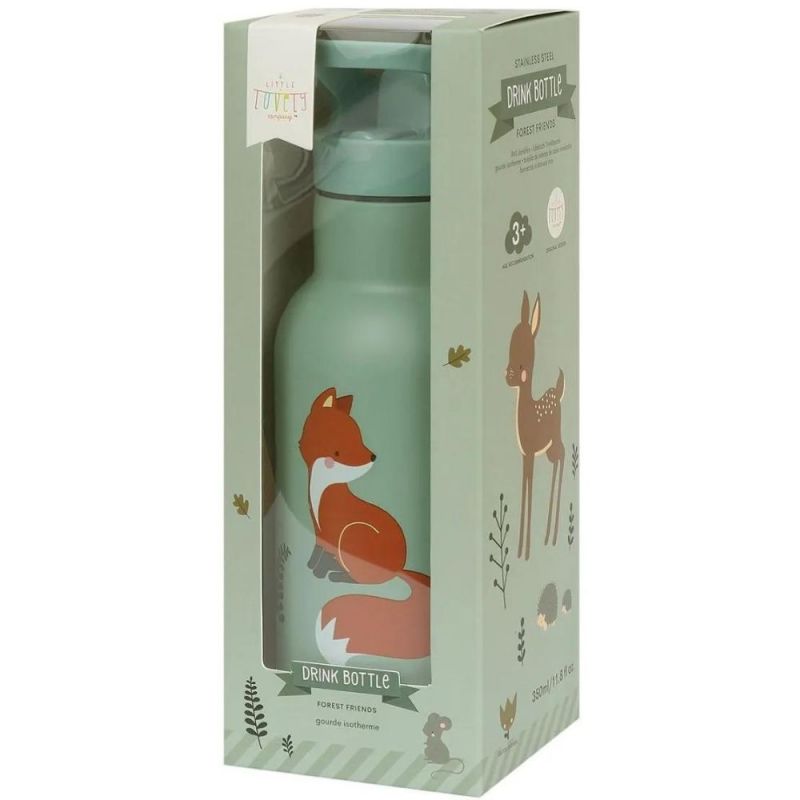 Gourde isotherme Amis de la forêt (350 ml) A Little Lovely Company Packaging 4