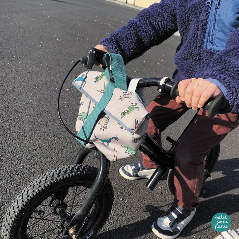 Sac pour guidon de vélo Les Dinosaures Petit Jour Paris Ambiance 3