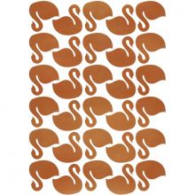 Stickers cygnes cuivre (29,7 x 42 cm)  par Lilipinso