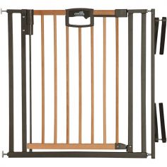 Barrière Easy Lock Wood Plus avec adaptateur escalier (84 à 92 cm)