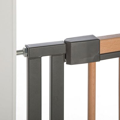 Barrière d'escalier à pression Easylock Plus bois/métal 84,5 cm - 92,5 cm  Nature - Barrière de sécurité bébé - Achat & prix