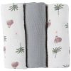 Lot de 3 langes Cute gorilla (70 x 70 cm) - Noukie's