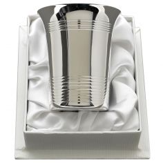 Timbale Filets personnalisable (métal argenté) dans son coffret