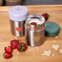 Thermos alimentaire Happy Rascals Smile vert