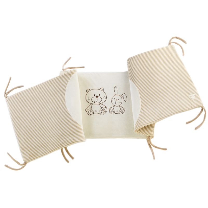 Tour de lit Rabbit & Bear (pour lits 60x120 et 70x140cm) Domiva