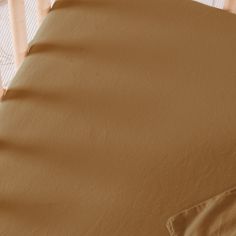 Drap housse satin de coton bio Ambre (70 x 140 cm)