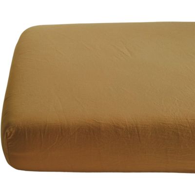 Drap housse satin de coton bio Ambre (70 x 140 cm)  par Kadolis